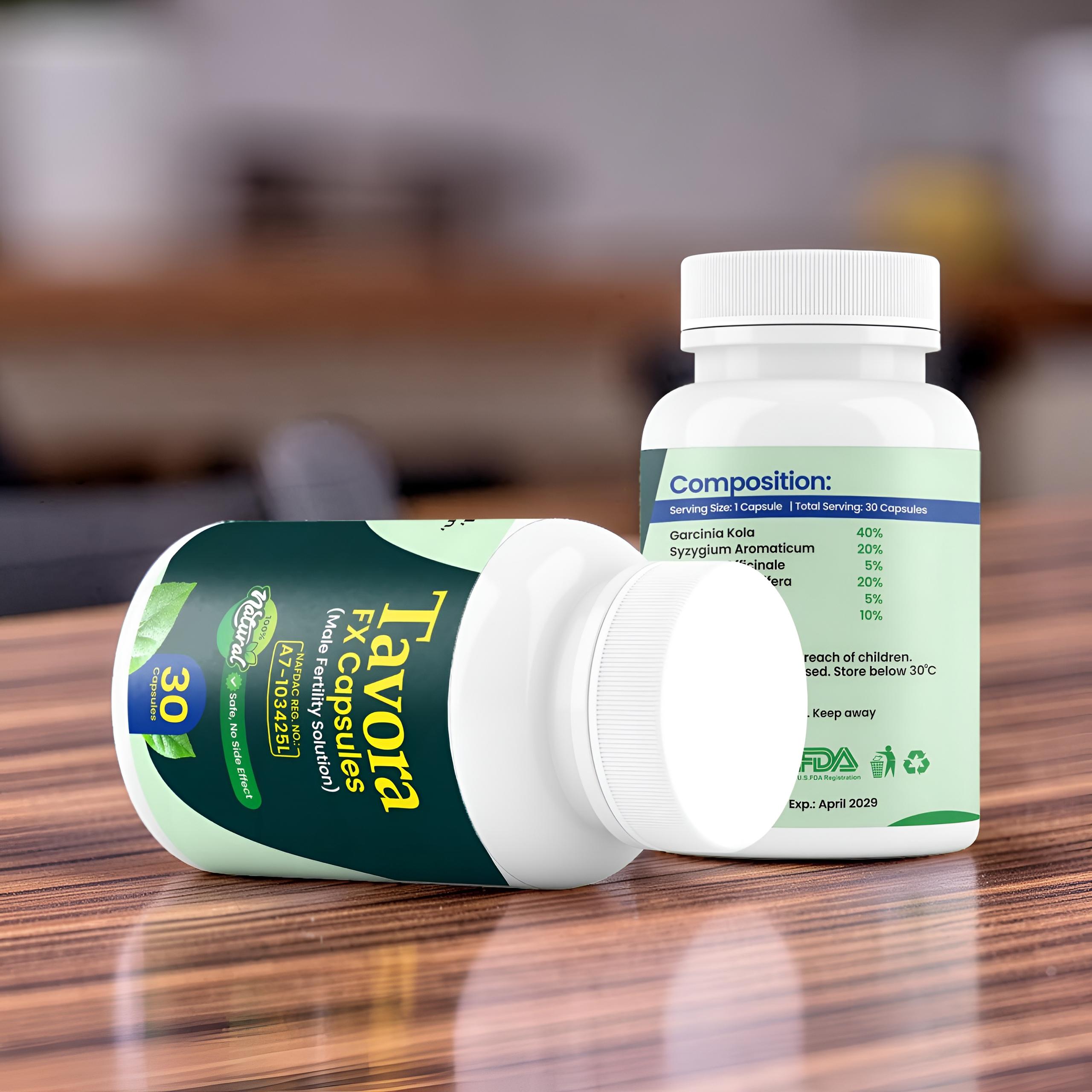 TAVORA FX Capsules — Front and Back